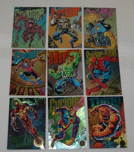 1994 Marvel Universe Series 5 Power Blast Set of 9 Foil Cards (1-9) - Picture 1 of 7