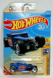 2018 Hot Wheels HW 50th Race Team Bone Shaker Blue 1/64 Collector #258 - Picture 1 of 4