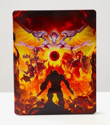 Doom Eternal STEELBOOK Case *No Game* Sony PS4 PS5 Xbox One PC - FREE SHIPPING - Image 1 of 4