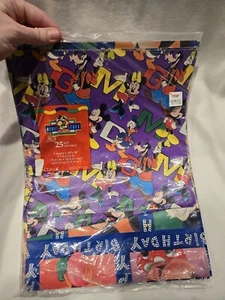 Cleo Vintage Disney's 1996 Mickey's Stuff for Kids Gift Wrap Wrapping Paper - Picture 1 of 2