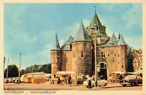 Amsterdam Niederlande, Waggebouw gestempelt & gepostet Vintage PC - Bild 1 von 2