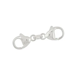 Sterlingsilber Doppel Hummer Klaue Verschluss Extender Stecker 28 mm #99673 - Bild 1 von 2