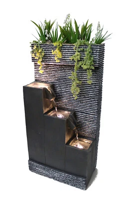 Springbrunnen BK845 mit LED Beleuchtung Gartenbrunnen Zimmerbrunnen Dekoration - Bild 1 von 4