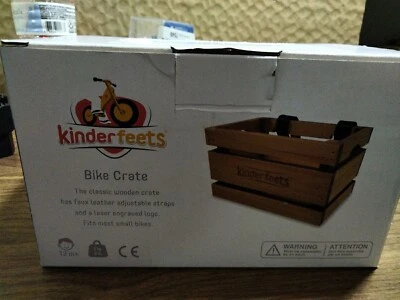 Kinderfeets Classic Wooden Bike bicycle Crate