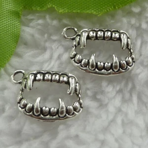 Free Ship 400pcs tibet silver tooth charms 17X12mm B2683 - Picture 1 of 4