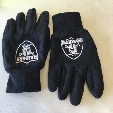 Football Team, Las Vegas Raiders, Black Gloves Cover