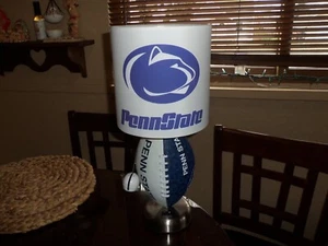 PENN STATE NITTANY LIONS FOOTBALL TABLE LAMP (HANDCRAFTED) - Picture 1 of 7