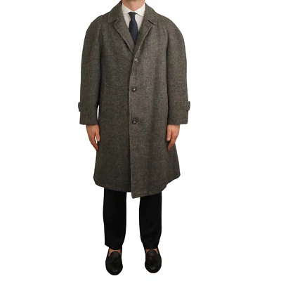 Men Harris Tweed Coat Overcoat Pure Scottish Wool 90's EU54 UK/US44 HD186 - Image 1 of 4