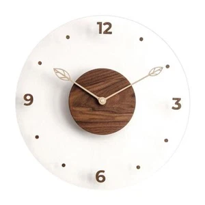 Simple Wall Clock 14" Round Decorative Bedroom Office Decor - Picture 1 of 7
