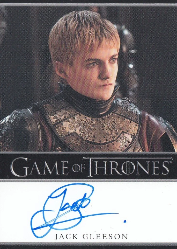 GAME OF THRONES LEGENDS OF THE REALM - JACK GLEESON (KING JOFFREY) AUTOGRAPH L - Image 1 of 1