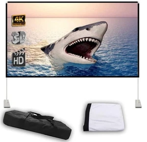 Proiettore Schermo con Supporto 16:9 HD 80 Pollici Antirughe Parete di Proiezione - Foto 1 di 2