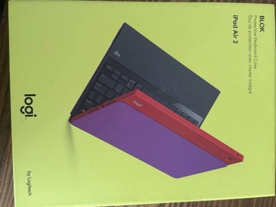 Logitech BLOK Keyboard Case for iPad Air 2 - Protective, Red/Violet - Image 1 of 4