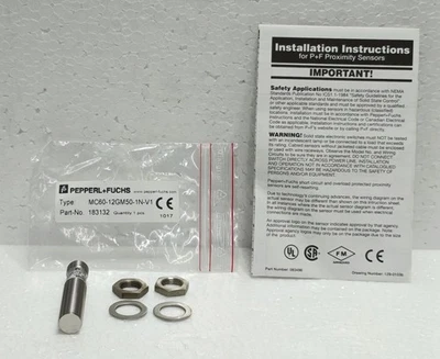 Pepperl+Fuchs MC60-12GM50-1N-V1 Magnetic Proximity Sensor 183132 | NEW - Image 1 of 4