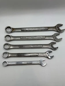 Vintage Craftsman USA Serie VA 5 piezas. Juego de llaves combinadas SAE - Imagen 1 de 4