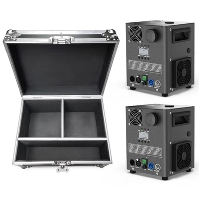 GDJRTTK 2x1200W Cold Spark Machine con Flight Case DMX Sparkular Scintilla DJ Bar