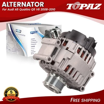 New 140A Alternator For Audi A5 Quattro V6 3.2L 2008-2010 06E903016Q 06E903016QX - Image 1 of 4