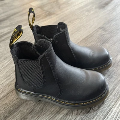 BOTAS CHELSEA UNISEX BEBÉ/NIÑO PEQUEÑO 2976 SOFTY T CUERO NEGRO Talla 8 Foto 1 de 4