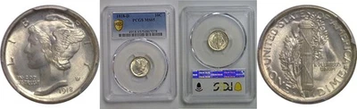 1918-D 10C Mercury Dime PCGS MS-65 - Image 1 of 3