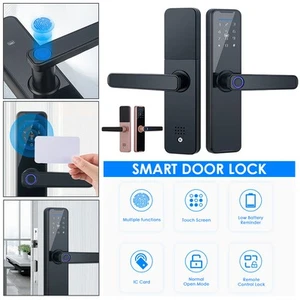 Elektronisches Fingerabdruck Türschloss APP Fingerprint Türöffner Schloss NEU - Bild 1 von 24