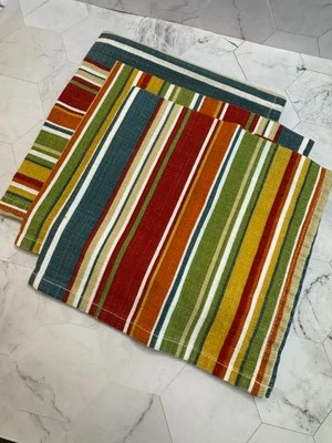 Ruvanti Set of 3 Replacement 100% Cotton Cloth Napkins 18x18 In Farmhouse Boho - Immagine 1 di 4