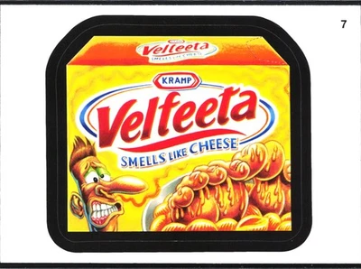 2012 Topps WACKY PACKAGES Kramp Velfeeta Smells Like Cheese - Sticker #7 - Image 1 of 2