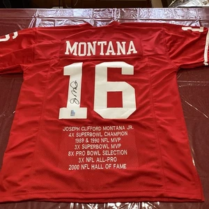 Joe Montana AUTOGRAPH 49ers Jersey w/ Stats *Player Holo COA* SIGNED - Picture 1 of 7