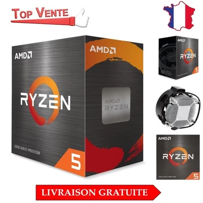 AMD Ryzen 5 5500 - Processeur 6 Cœurs/12 Threads avec Ventilateur Wraith Stealth - Photo 1/4