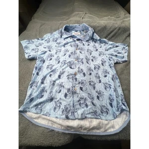 Tommy Bahama The Veracruz Cay Me XL TG Blue Short Sleeve Button Up Shirt Tropica - Picture 1 of 6