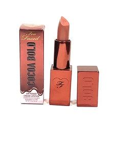 TOO FACED COCOA BOLD EM-POWER CREAM LIPSTICK HOT CHOCOLATE full size Free Ship - Picture 1 of 1