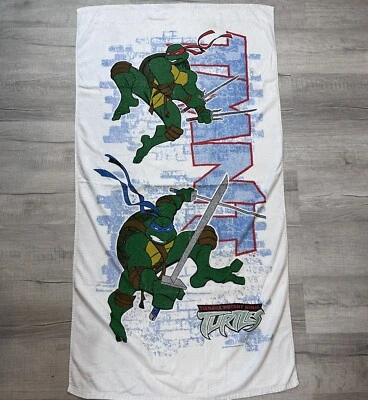2003 Teenage Mutant Ninja Turtles TMNT Beach Bath Towel Vintage 28.5"x54" - Image 1 of 4