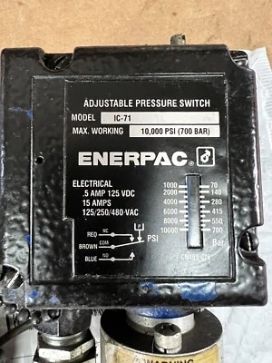 Interruptor de presión ajustable ENERPAC IC-71 Foto 1 de 4