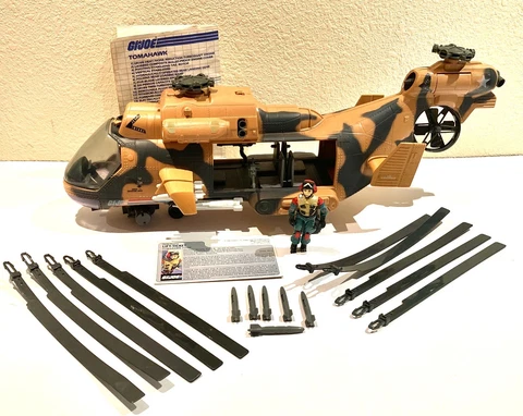 Tomahawk 100% Complete Lift Ticket (no mic) GI Joe 1986 Action Figure Vehicle Cover