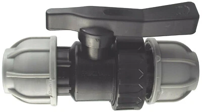 BRADAS Compression Stop Tap For MDPE Water Pipe: 20mm 25mm 32mm 40mm 50mm 63mm