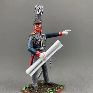 Painted Napoleonic tin miniature 60 mm, Prussian General figurine VID SOLDIERS - Picture 1 of 11