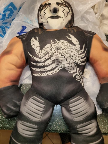 VINTAGE 1998 Sting Wrestling WCW Bashin Brawlers Talking Plush NWO RARE 🔥 Cover