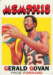 GERALD GOVAN  1971-72 TOPPS BASKETBALL #176 ABA