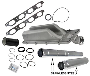 Collapsible Coolant Water Transfer Feed Pipe (Stainless Steel) + Kit for BMW V8 - Picture 1 of 2
