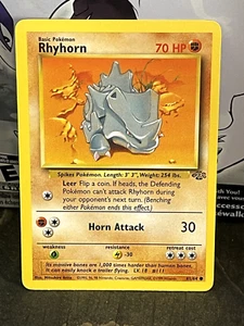 Pokemon TCG: Rhyhorn 61/64 (Jungle Set) NM/LP Condition - Picture 1 of 2