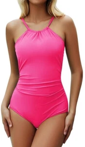 Swimsuit Women Tummy Control Swim Suits for Women Sexy High Cut Bathing Size XL - Picture 1 of 5