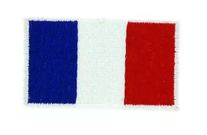 FLAG PATCH PATCHES FRANCE FRENCH for BACKPACKS IRON ON EMBROIDERED SMALL SIZE - Bild 1 von 1