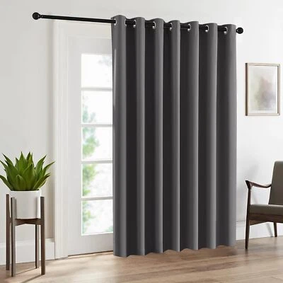 RYB HOME Cortinas y Cortinas Blackout - Total 100"W x 84"L (Pack de 1), Gris  Foto 1 de 4