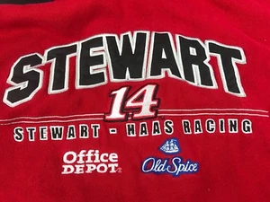 Nascar Winners Circle Tony Stewart #14 Embroidered Sweater Hood Red Sz M - Picture 1 of 9