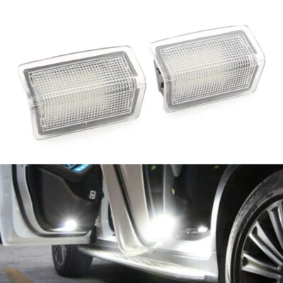 2x White Car Step Courtesy Door Light Lamp Fit For Mercedes Benz B C E ML Class - Image 1 of 4