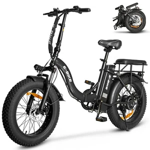 E-bike 20" 750W 36V Electric Folding Bike Mountain Bicycle Fat Tire City Ebike - Picture 1 of 15
