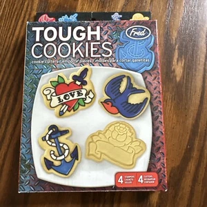 Fred TOUGH COOKIE Tattoo Cookie Cutters/Stampers, Set of 4 - Picture 1 of 4