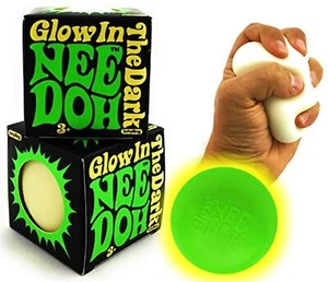 Schylling Glow in The Dark NeeDoh (Groovy Glowing Glob) 2 Pack - Picture 1 of 1