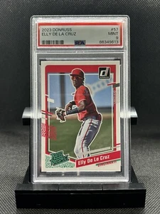 Tarjeta de novato Panini Donruss ELLY DE LA CRUZ 2023 con clasificación de Rojos prospecto RC PSA 9 #57 - Imagen 1 de 4
