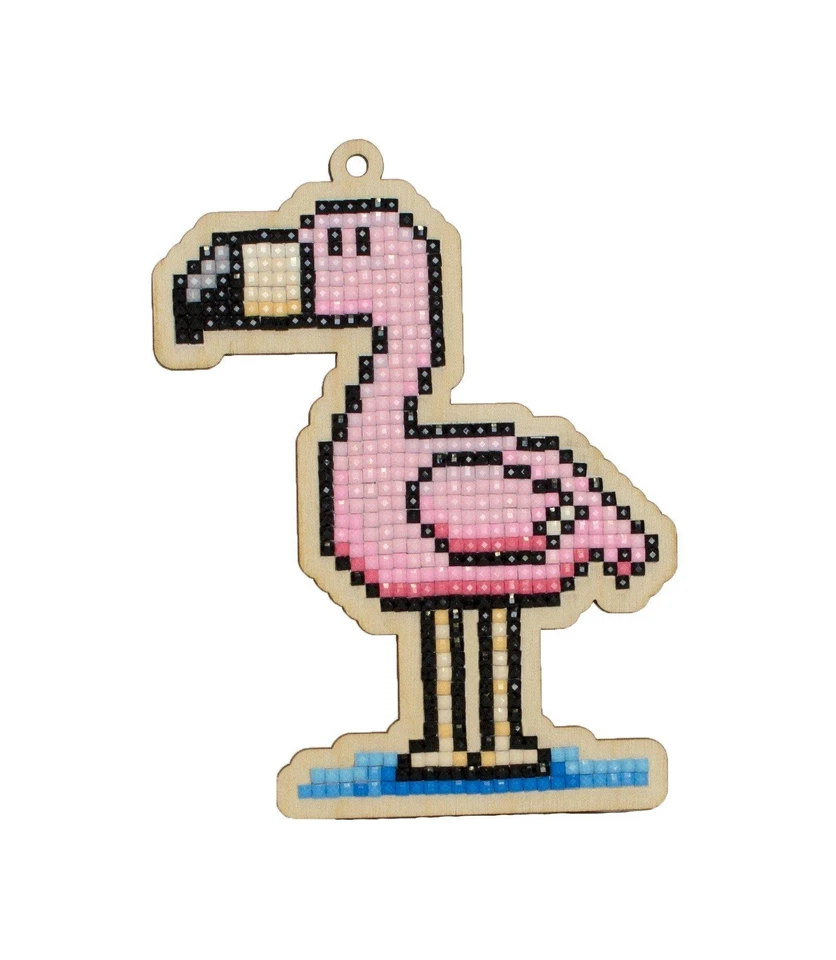 CRAFTING SPARK (WIZARDI) Flamingo CSW285 Crafting Spark Diamond Painting on Plywood Kit