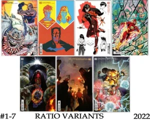 DARK CRISIS ON INFINITE EARTHS #1-7 COMPLETE SET (2022)- ALL RATIO VARIANTS- DC - Picture 1 of 8