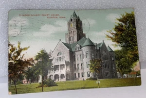 1908 Clinton Courthouse, Clinton Iowa post card - Picture 1 of 2